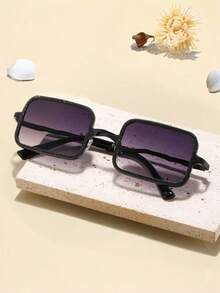 1副时尚复古方形金属无框眼镜 - 彩色 - 查看 11