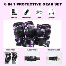 - Rodilleras y, equipo protector para monopatn, muequeras para patinaje, patinaje, patinaje, ciclismo - Rosado + M - Ver 3