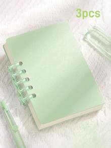 1-20pcs Customized Loose-Leaf Macaron Notebook, Office & Study Supplies, 80 Pages. Compact & Portable, Suitable For Classroom Notes, Recording Client Needs, Schedule Planning And Life Organization.