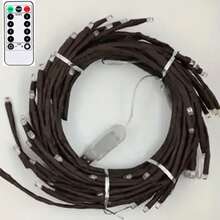 1pc 72/96/144 LED Artificial Cherry Blossom Tree Branch Light, Christmas Decoration Light, Artificial Flower Decor Light, DIY Decoration Light, Suitable For Various Party Decorations. USB Powered Artificial Plant Tree Branch Willow Twig Light, For Home Indoor Wall Bedroom Living Room Decor, Bendable Willow Branch Light, 8 Modes Vine Decor Night Light, Suitable For Indoor Ambiance, Parties, Holidays And Gift Ideas - Multicolor - View 15