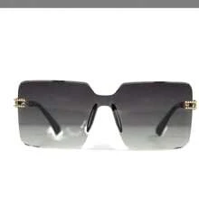 1pc/2pcs Ombre Elegant PC (Polycarbonate) Sunglasses, Frameless Metal Diamond Sunglasses, Personalized For Photoshoot, Party, Beach, UV400 Protection