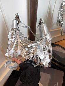 1pc Women's Fashionable Versatile Handbag, Portable High-Quality Shoulder Bag/Clutch Suitable For Dates, Shopping, Parties, Galas