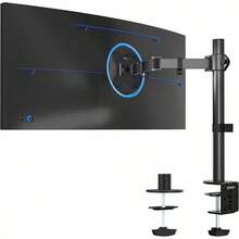 Soporte brazo para monitor, para pantallas de hasta 32 y 38 Ultrawide, totalmente ajustable, negro (STAND-V001) - Negro - Ver 2