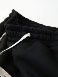 Men's Autumn/Winter Bird Logo Print Contrast Color Zipper Hoodie And Drawstring Waist Pants Set, Fashion Sportswear Casual Outfit For Commuting, Work, Fishing, Camping, Holiday, Gift For Boyfriend/Husband - Multicolor - View 9