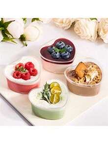 5oz Dessert Cups, Including Tiramisu Cups, Dessert Cups, Transparent Plastic Parfait Cups, Round Appetizer Cups, Suitable For Holding Fruits, Pudding, Mousse, Ice Cream, Applicable For Parties, Weddings, Valentine's Day, New Year And Other Occasions. - Multiple Colors/random Styles - View 5