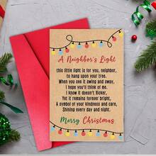 1PC Neighbor Christmas Card - Funny Christmas Card With Envelope, Cute Holiday Card With Love, Merry Christmas Card For Him & Her, Xmas & Christmas Gift Ideas For Men & Women - one-size - View 5