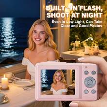 Máy ảnh kỹ thuật số 4MP 1080P, Zoom 16X, Màn hình LCD và Thẻ nhớ 32GB - Thiết kế nhỏ gọn cho nhiếp ảnh và quay phim, Lý tưởng cho sinh viên và người sáng tạo, Thiết bị chụp ảnh cho sinh viên | Máy ảnh kỹ thuật số nhỏ gọn | Thiết kế di động, Máy ảnh mini, Quà tặng Giáng sinh, Halloween, Lễ tạ ơn, Quà tặng sinh nhật - Máy ảnh + Túi đựng - Xem 9