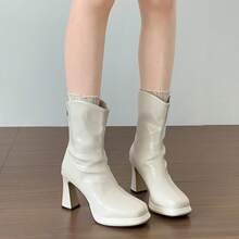 Women Ankle Boots & Booties - Black (with Fleece Lining) - View 3