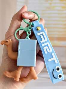 1pc Tralalero Tralala Keychains - Brain Rot Meme (In Italian), Shark With Sneakers | Durable Iron And Silicone Bag Pendant | Unique Gift For Mini Enthusiasts | Casual Style | Novel Keychain | Optimistic Design | Durable Keychain | Tralalero Tralala | Class Gift From Teacher | Back To School Favors | Classroom School Favors (The Color And Style Of The Keychain Are Random.)