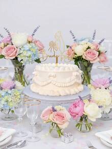 1/3 phụ kiện trang trí đầu bánh tiệc cô dâu, phụ kiện trang trí đầu bánh chữ "Cô dâu tương lai", phụ kiện trang trí đầu bánh đính hôn và cưới, phụ kiện trang trí đầu bánh bằng acrylic, trang trí bánh, phụ kiện tiệc đính hôn và cưới, phụ kiện trang trí bánh, phụ kiện làm bánh nhà bếp - Vàng - Xem 6