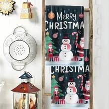 2PCS Christmas Kitchen Towels Merry Christmas Snowman Santa Claus Bathroom Towels, Highly Absorbent, Aesthetic Design, Quick Dry,  Suitable For,  Picnic, Gym, Outdoor, Winter Decor Gift