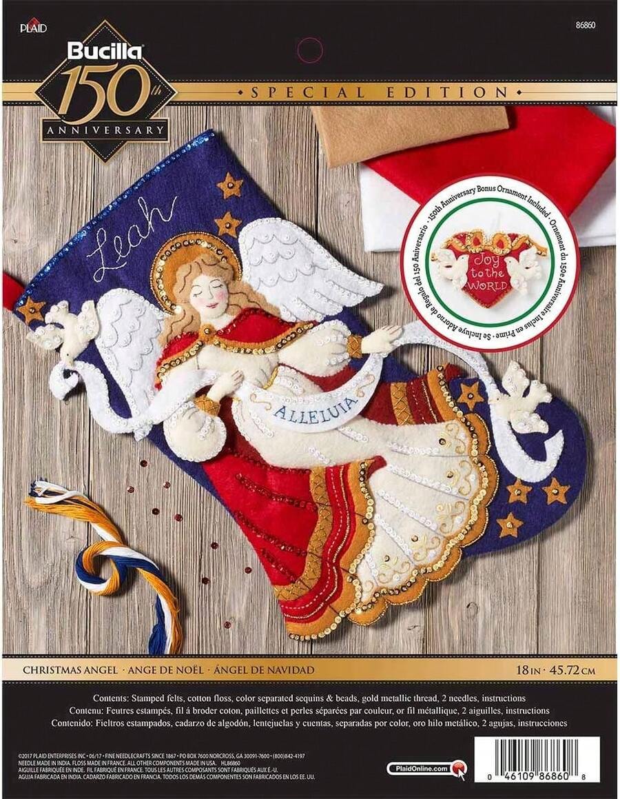 Kit de Medias de Ángel de Navidad Bucilla 86860 - 1 - Ver 1