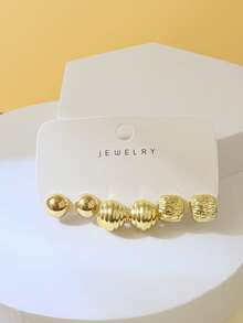 6-18 件，优雅，高端耳环套装，自然风格，时尚配饰