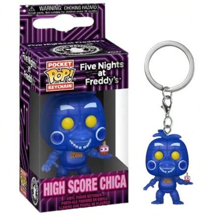  Funko Pop! Schlüsselanhänger: 's (FNAF) – Highscore Chica das Huhn – Sammler-Minifigur aus Vinyl – Weihnachtsgeschenk – Geschenkidee – Offizielles Merchandise