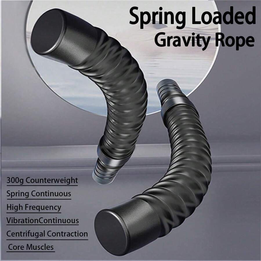 2pcs Portable Grip Non Fitness Grip Bars, Elastic Strength Training, Physical Non Fitness Equipment, Battle Rope Fitness Bars, Spring Steel Improvement Strength Workout Bars, Exercise Rope Portable Workout Bars, Fitness Bars For Home Fitness Strength Training Yoga Aid - Multicolor - View 1