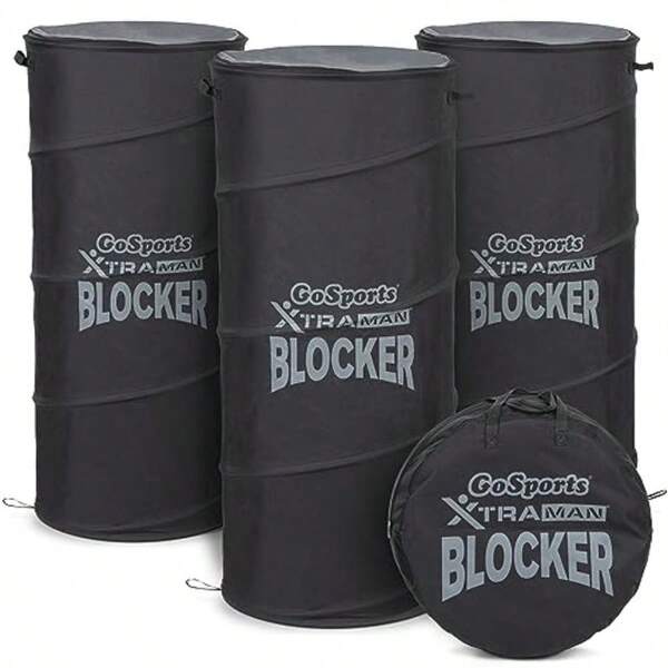 XTRAMAN PRO 46" XL Pop Up Defender 3 Pack Heavy Duty MultiSport Blocking Dummy Training Equipment For Basketball Football Soccer And More