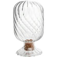 Helix Shaped Match Holder, Glass Matches Cloche For 3.5 Inch, Upside Down Match Holder Jar For Scented Candle On Dining Table Fireplace Bathroom Decoration, Not Include Matches - 1 chiếc - Xem 1