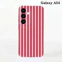 1pc Minimalist Stripe Pattern Perforated Glossy Filmic Case Full Protective Hard Phone Cover, Compatible With IPhone 11/12/13/14/15/16 Pro Max Waterproof Shockproof Anti-Fall Scratch Resistant
