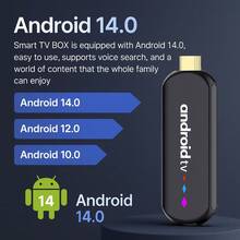 Caja de TV Android H96MAX S905LTS 4K HD Smart Set Top Box Android 14 con Wifi dual de 2.4 y 5G, reproductor multimedia con asistente de voz y control remoto Bluetooth