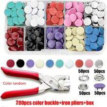 402pcs Colorful 5-Prong Snap Button Set, Stainless Steel Snap Fastener Kit With Pliers And Storage Box, Suitable For Sewing, DIY Crafts, Clothing, Hats, Bags, Includes Storage Box For Sewing Supplies