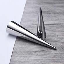 10Pcs Stainless Steel Croissant Mold Pastry Cream Horn Cake Bread Mold 55 Inch Ice Cream Molds Baking Cones Cream Horn Molds For Making Croissant Ice Cream, Silver