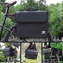 Bike Double Pannier Bags Waterproof Bicycle Rear Seat Panniers Pack With Reflective Stripe - 36LBlack - View 3