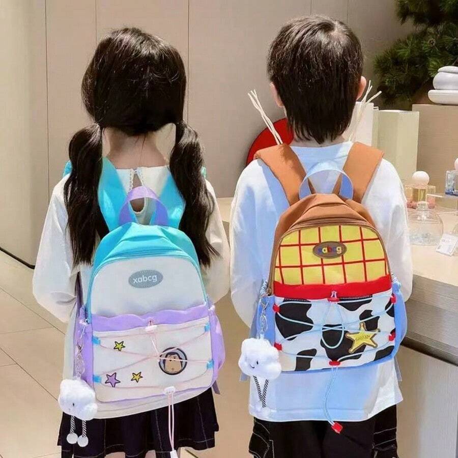 Neues Muster Kindergarten Kleinkind Rucksack für Jungen und Mädchen im Alter von 4-6 Jahren, lässiger und leichter Rucksack zur Entlastung