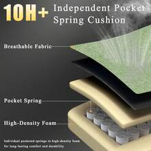 Ergonomic Gaming Chair With Pocket Springs And Footrest, Gaming Armchair With Adjustable Lumbar Support, Breathable Computer Chair Up To 150 Kg, Gamer Chair With Neck Pillow