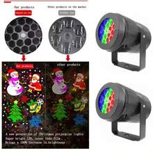 Proyector Navideño Led Con Proyeccion De Figuras Giratorias Colores Automáticamente Cambia Los Colores Choice - Tipo de Enchufe A Japonés (100V) - Ver 9