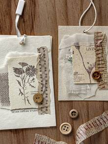 1 Roll Vintage Sewing Theme Decorative Washi Tape, Suitable For Scrapbooking, Phone Cases, Journals, Frames, Envelopes, Crafts - Fun Personalized Decorative Stickers