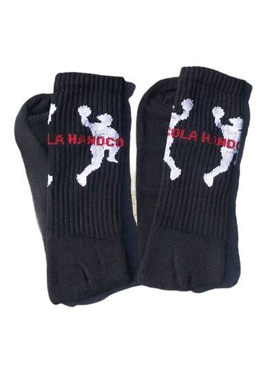  Meia Preta Cano Médio Handcola