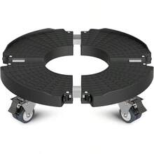 - Soporte para plantas resistente con ruedas, 1 paquete ajustable de 15 a 22 unidades con ruedas giratorias con bloqueo de 420 libras, soporte rodante/Dolly/Roller para macetas grandes para - 1 + Negro - - Ver 2