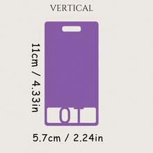 个性化徽章夹、注册护士徽章夹、定制护士证件卡套、亚克力徽章卷轴、同事礼物 - F-徽章標籤牌 - 查看 6
