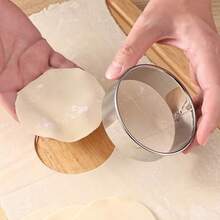 Khuôn cắt bánh quy tròn, Khuôn cắt bánh quy tròn nhỏ để cắt bánh ngọt hình tròn, Khuôn bánh rán tròn, Dùng để nướng bột bánh ngọt và bánh rán, Thích hợp cho nhà hàng/xe bán đồ ăn/tiệm bánh - Nhiều màu - Xem 7