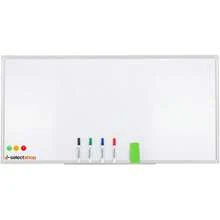 SELECTSHOP Pizarron Blanco Pizarron Magnetico Con 4 Marcadores y 1 Borrador Pintarron Blanco Infantil Empotrable Pizarra Blanca Con Bandeja Para Rotuladores Uso Vertical U Horizontal (60 X 40 CM) - 1,20 x 60 cm - Ver 1