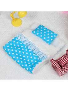 17厘米娃娃迷你睡袋床 - 17厘米娃娃床系列套装，迷你娃娃睡床 - 创意可爱 - 可脱卸睡衣（仅含睡袋），适用于娃娃睡袋床，可作为浪漫情侣游戏道具，猫咪礼物，女孩游戏，男孩游戏，互动游戏，派对游戏，游戏，我玩，史迪奇玩具，旅行玩具，课堂减压玩具，迷你小物，洗澡玩具，圣诞文具，压力球，生日礼物，节日礼物，完美礼物 - 彩色 - 查看 16