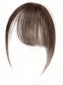 Millennium Hairpin Wig With Side Bangs, Natural Forehead Fake Bangs, Seamless Thin Top Wig - Nhiều màu - Xem 11