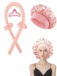 5pcs Satin Heatless Curl Sleeping Hair Styling Tools Set,Including 1pc No Heat Hair Curle, 1pc Satin Sleep Cap Hat, 1 Pc Hair Claw Clip, 2pcs Curling Hair Ties, No Heat Ribbon Curling Rod Hair Roller Curls With Hair Ties,Lazy Natural Soft Wave DIY Hair Rollers Styling Tool,Curly Hair,Hair Rollers,Hair Curler,Heatless Curl,Heatless Curls,Hair Curlers,Rollers,Hair Curl,Rollers For Hair,Curly Hair Tools,Hair Rollers,Hair Roller,Curls Diffuser,Hair,Travel,Hair Products,Hair Tools,Hair Stuff,Barber,Barber Accessories,Barbershop,Hairdressing Equipment - Multicolor - View 15