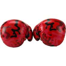 GIM Guantes de Box de Piel Sintética Muñequeras con Cierre de Contacto Boxea con  Alta Resistencia - Camuflaje Rojo/Negro - Ver 5