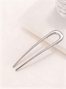 1 st. U-formad hårnål i glänsande metall för kvinnor, 14 cm, elegant och mångsidig håraccessoar, hårförlängning, hårnålar, huvudaccessoarer, håraccessoarer för kvinnor - Multifärgad - Visa 10