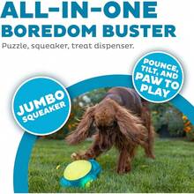 Outward Hound Squeaker Ballz 4-Pack Tennis Ball Dog Toys With Squeaker, Interactive Fetch Play For Pets Under 50 Lbs, Training Balls For Indoor & Outdoor Exercise, Medium, 2.5-Inch - 藍色迷宮熱潮 - 查看 2