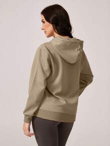 NcmRyu 1 Stück Damen modischer, locker sitzender Kapuzenpullover mit Kordelzug-Design