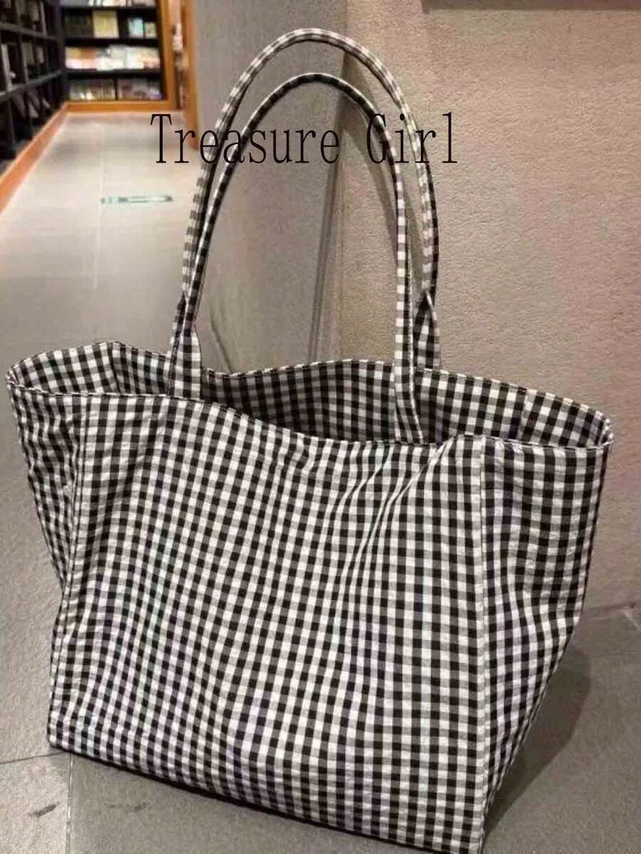 2026 New Leopard Print Canvas Tote Bag, High-End Casual Commuter Shoulder Bag With Large Capacity For Women