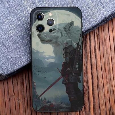 Funda de teléfono The W-Witcher Wiedzmin para iPhone 16,15,14,13,12,11,Pro,X,XS,Max,XR,Plus,Mini, cubierta suave negra