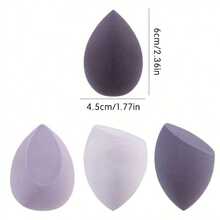 4-teiliges professionelles Make-up Schwamm Set - Foundation mit Box, multifunktionaler Kosmetik Schwamm Puff, Touch-Up & Make-up Blender - kann nass oder trocken verwendet werden - 4 Beutel - einfach zu benutzen ohne Puder - latexfreie Wassertropfen Make-up Eier, günstig, Strumpfstopfer, Make-up, Make-up Tools, günstige Sachen, Geschenke, Geschenke für Frauen, Weihnachtsgeschenke