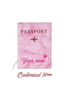 可定制迷你护照夹，印有姓名和心形图案，旅行证件收纳包和卡包，适合送礼和日常使用，时尚耐用，是旅行、商务出行、馈赠亲友、情侣的理想之选，也是生日、节日和圣诞节的绝佳礼物，旅行收纳神器。 - 粉色 - 查看 14
