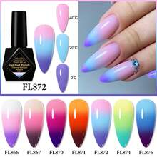 FOUR LILY 10ml Gel Kuku Berubah Warna Sensitif Suhu - Gel Kuku Reaktif Dingin & Panas, Cocok Untuk Manikur Salon dan Rumahan - MultiWarna - View 2
