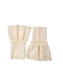 1pc Black Lace Hollow Crochet Fake Sleeves For Women, Super Fairy Flared Cuffs, Versatile Wrist Sleeves Suitable For Daily Life/Party And Other Scenes, Gifts For Parents And Other Relatives And Friends During Festivals, Romantic, Atmospheric, Accessories, Hot Selling,Black Gloves,White Gloves For Costume,Black Lace Gloves,Arm Sleeves - Multicolor - View 8