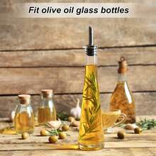 Stainless Steel Bottle Pourers, 4Pcs Olive Oil Spout, Wine Pourers Liquor Pour Spouts For Pours Liquid, Olive Oil, Wine, Vinegar, Most Liquor Bottles - White - View 5