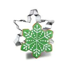 大型圣诞饼干模具套装，DIY 饼干模具形状 - 圣诞树、雪人、姜饼人、雪花、糖果